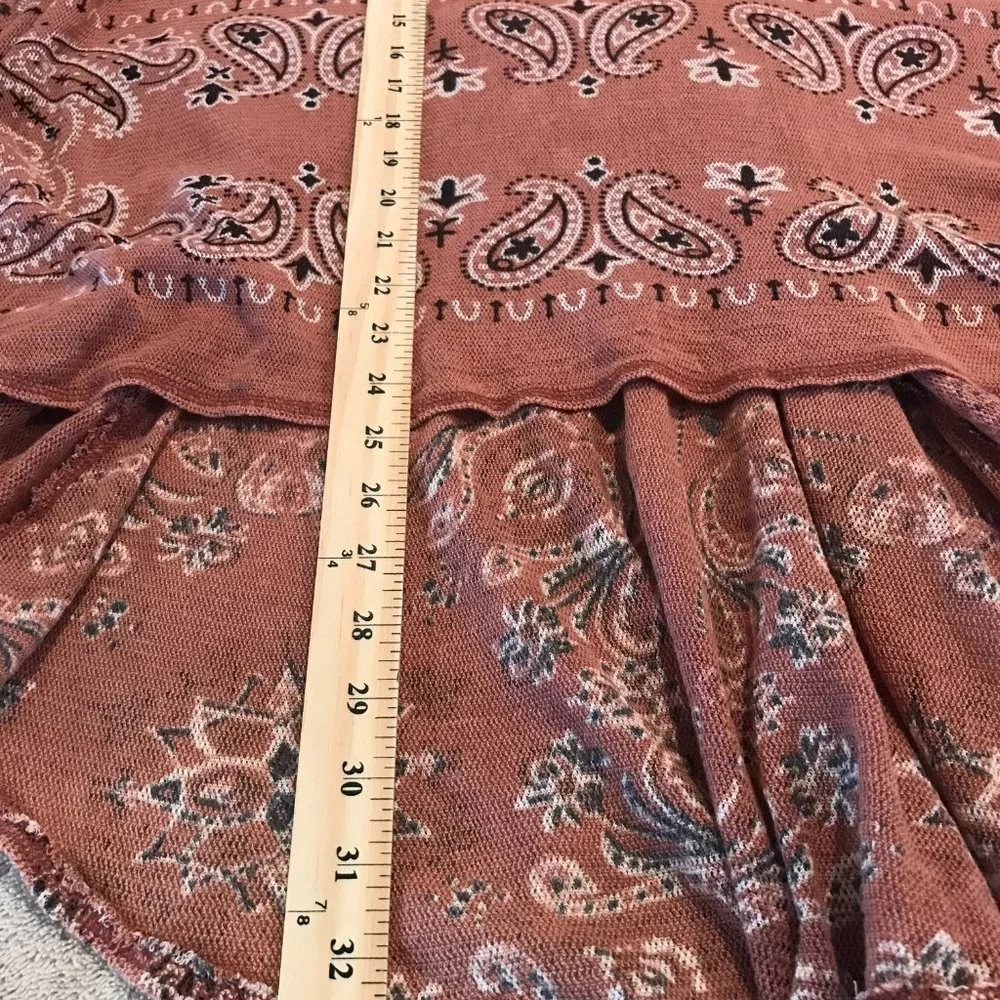 Free People No Matter What top, Moody Combo (dusty pink) size M - Picture 7 of 10